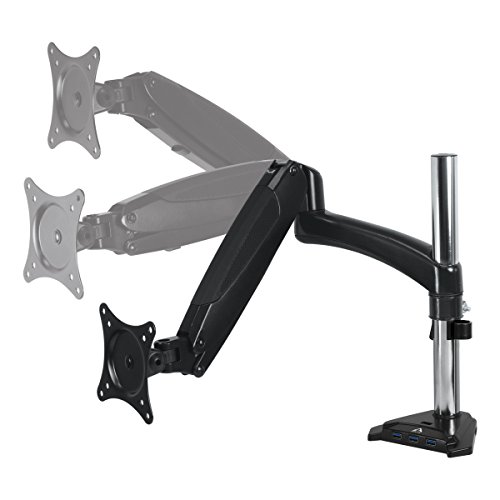 ARCTIC Z1-3D, Monitorarm mit Gasliftarm (neigbar, schwenkbar, höhenverstellbar) für 1 Monitor, Monitorhalterung für 13”- 32” Monitore bis 8 kg/17.6 Ibs - 2