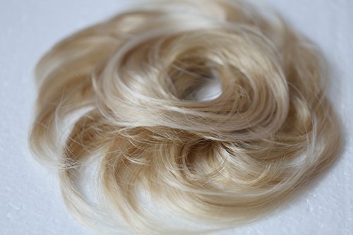 PRETTYSHOP Haarteil Haargummi Hochsteckfrisuren unordentlicher Dutt leicht gewell. Farbe: blond mix G28B - 4