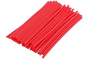 MEET-SHOP Couvre Rayon,Moto Spoke Skins 72 Pack Réutilisable Protège Rayons Jantes pour Motocross Mountain Vélo KTM EXC ATV 24CM Rouge