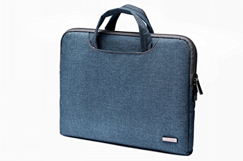 LISEN@ 13,3 Zoll wasserfeste und 360° stoßfeste Aktentaschen als Schutz für Ihren Laptop/Notebook mit Handgriff (13,3, Denim Farbe) - 2