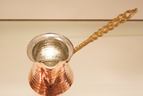 Mokkakanne Topkapi ca. 200 ml (ungefähr 4 Mokkatassen)/ Mokkakännchen/ Cezve/ Dzhesva/ handgearbeitet (geklopft) aus Kupfer - 3
