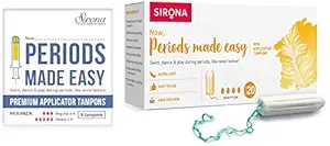 Sirona FDA Approved Mix Flow Tampons with Applicator - 8 Tampons | & Sirona Premium Digital Tampon 20 P