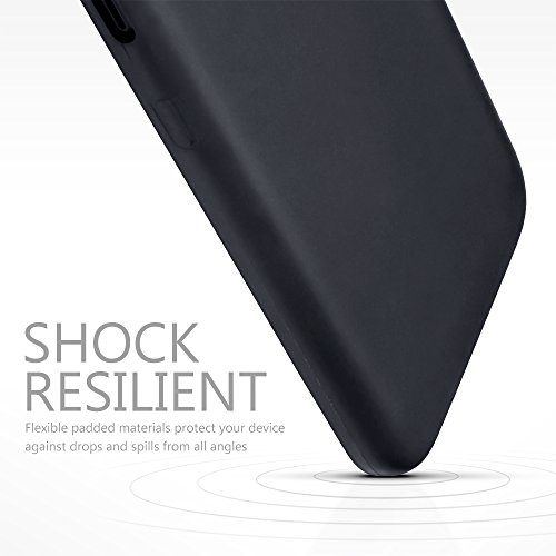 Samsung Galaxy J3 2017  Version J330F  Funda Protectiva de Silicona Gel TPU estrecha - Negro oscuro acabado mate