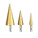 Produktbild SIridescentZB 3 Stücke 4-12/20 / 32mm HSS Sechskantschaft Schritt Bohrer Kegel Metall Lochschneider Werkzeug Set
