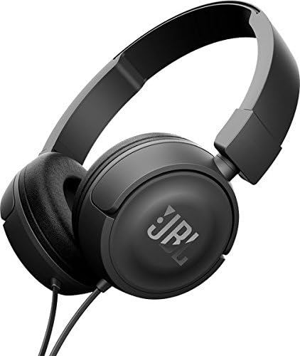 JBL T450 On-Ear Headphones with Mic (Black)