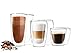 Produktbild Sendez 6 Doppelwandige Gläser 2x450ml 2x200ml 2x90ml Kaffeegläser Thermogläser Latte Macchiato Set