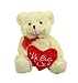 Produktbild HAAC Plüsch Bär Plüschbär mit rotem Herz Ich Liebe Dich I Love You 20 cm