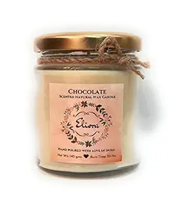 Eliora Wax Scented Natural Wax Candle, Pack of 1, Chocolate