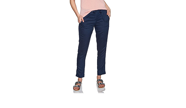 Joules Womens Monaco Linen Trousers in 