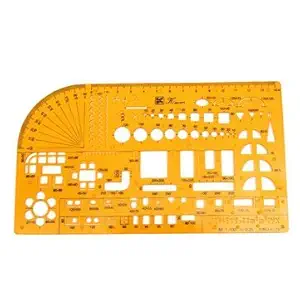 WorldCare Ruler Universal Furniture Construction Architect Template Scale 1:100