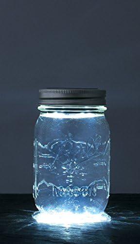 LED Solar LIGHT-A stylish, Sonnenglas Mason Jar (from the USA) Solar Table Lamp