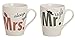 Produktbild Tassen SET, 300 ml, aus Porzellan, Partnertassen MR. RIGHT+MRS. ALWAYS RIGHT, weiß/bunt Mr.+Mrs.