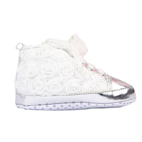 Silvercell Baby Schuhe Princess Lederschuhe Kleinkinder Blumen Flache Schuhe