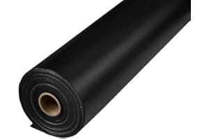 HACHETTE LTD [Black Colour] Blackout Thermal Curtain Lining Fabric Per Metre, 54" / 137CM Wide 3 Pass by Hachette