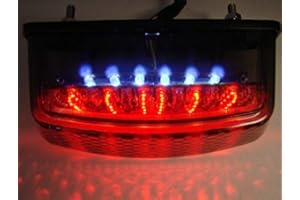 BHYShop Fanale posteriore a LED fumo per Ducati 1994-07 Monster 400 600 620 695 750 S4R Dark Metallic