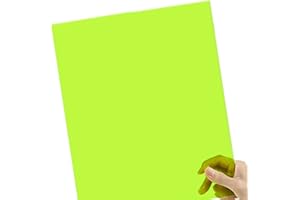SKYPRO Compra hoja de plexiglás acrílico de color verde fluorescente, 1/8 pulgadas de grosor, tamaño 12 x 8 pulgadas, plexiglás plástico para manualidades y más