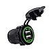 Produktbild Jinzuke Universal KFZ-Ladegerät USB-Träger-DC12V-24V wasserdichte Doppel-USB-Ladegerät 2 Port Power Socket 5V 2.1A / 1A