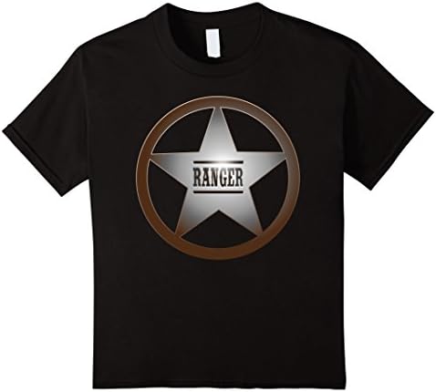 Kids Ranger Badge T-shirt Men Women Kids Boys Girls Park Ranger 10 Black