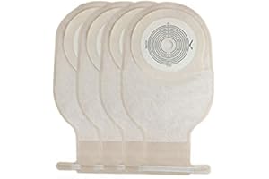 BIG MAN Colostomy Bag, Risingmed Ostomy Bags Drain Pouches Drainable Colostomy Care Bag Open Pouch Ostomy Stoma 60mm Cut Size for Illeostomy Stoma Care (Pack of 10)