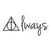 Tattify Deathly Hallows Temporary Tattoo - After All This time (Set of 2)