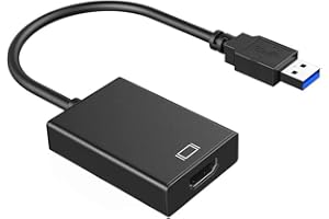 beseloa USB 3.0 zu HDMI Adapter,USB zu HDMI 1080P Full HD Video Audio Multi Monitor Adapter Konverter kompatibel mit Laptop HDTV TV Windows 7/8/10 PC nur (NO Mac & Vista)