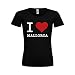 Produktbild MDMA Frauen Premium T-Shirt I Love Mallorca mdma-ftp00105-6 Textil black/Motiv weiss/Gr. XS