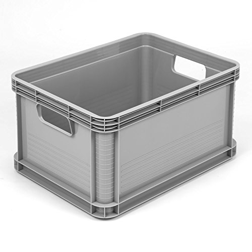 3 Stück je 20 L Eurobehälter Stapelkiste Eurobox Lagerbox Lagerkiste Europalette
