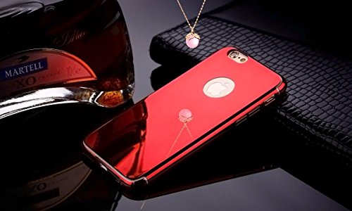 Kobwa iPhone 6/6s Hüle, Spiegel Helle Reflexion Ultra Thin Hard Anti-Kratzer Shockproof Electroplate Rahmen mit Beschichteter Oberfläche Ausgezeichneter Griff Case für Apple iPhone 6/6s - 6