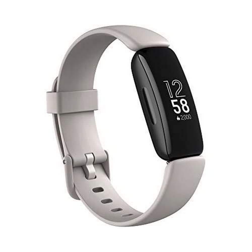 Fitbit Inspire 2 Health & Fitness Tracker with a Free 1-Year Fitbit Premium Trial, 24/7 Heart Rate, Black/White, One Size (S 