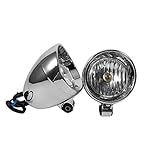 【Compacto y funcional】:Diseñado en un tamaño adecuado Diámetro de lámpara: 74 mm / 3 pulgadas, Diámetro de pantalla: 98 mm / 3.9 pulgadas; Puede usarse como faros, luces de conducción y luces de niebla en una variedad de estilos y varios modelos de motocicletas.