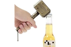 Kyowoll Marvel Avengers Martello di Thor apribottiglie - Birra e Bevande Apribottiglie Perfetto per la Decorazione Della Casa del Bar, per Fan dei Film Marvel Levacapsule (Oro)