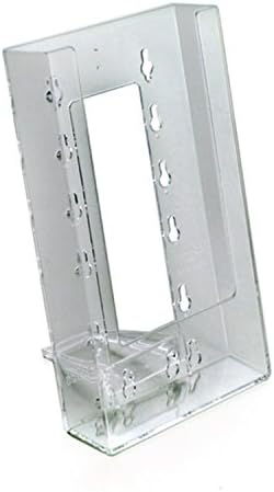ClipLock 1/3rd A4 Top/Wall Mount Trifold Leaflet Holder Counter - Clear (Pack of 3)
