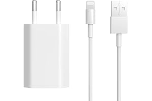 BENSN Ladekabel für iPhone 8, 7, 6, 11, 10, SE, XR, X, XS, XS Max, 8 Plus, 7 Plus, 6S, Ladegerät USB Netzteil 5W mit Kabel für A pple