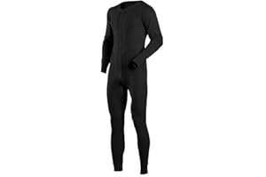 Ychnaim Męska piżama z długim rękawem, bielizna nocna, jednoczęściowa piżama z listwą guzikową