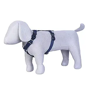 Pets Like Dog Full Harness with Collar Clips Navy Blue(Medium)