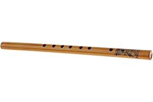 MISPPRO Flauto Shakuhachi in bambù – Strumento tradizionale giapponese verticale a fiato per principianti e professionisti – Flauto da meditazione Zen realizzato a mano
