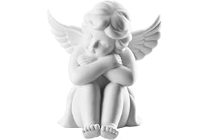Rosenthal Anioł średni biały matowy anioł porcelanowy - 9,0 cm x 8,9 cm - wys. 10,5 cm, porcelana