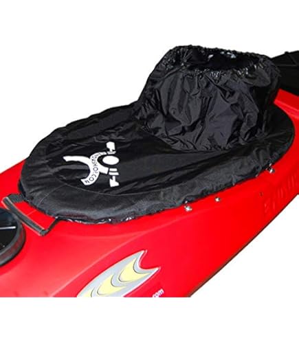 Gonna Impermeabile Per Kayak - Regolabile In Vita - Nylon Antispruzzi - Per Canoa E Sport Acquatici - Taglia M Rosso - Foto 7