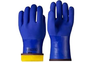 PACIFIC PPE PACIFIC Guanti da Lavoro Invernali, Termici e Caldi, Fodera in Cashmere, 100% Impermeabili, Empo Freddo, Resistenti ai Prodotti Chimici e All'olio, L/9