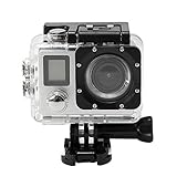 Mit einem wasserdichten Gehäuse können Sie 30 Meter unter Wasser filmen. Nehmen Sie die Batterie heraus, um den Austausch zu erleichtern und die Lebensdauer des Produkts zu verlängern. 16 Megapixel CMOS-Sensor