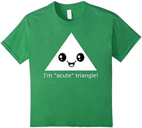 Kids Funny Math T-Shirt | Acute Triangle 6 Grass