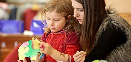 4-er Set Elefantenfamilie aus Pappe zum Basteln und Malen von bibabox