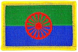 Akachafactory Patch ecusson brodé Drapeau Backpack roms Gitan tiganes sintis thermocollant
