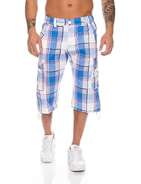 Herren Bermuda Shorts Kurze Hose Karo Bunt S M L XL XXL MK 308