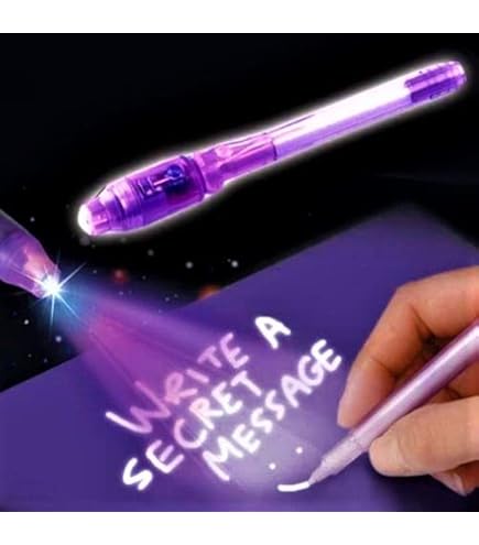 Invisible Magic Pen With Uv-Light Best For Kids Pack Of 2 Pen,Blue
