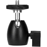 ayex AX-BH01 Mini Top Başlı Tripod Kafası | Stabil ve Esnek A&ccedil;ı Ayarlı Ball Head | Kamera ve Aksesuarlar ile Uyumludur