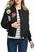 Zeagoo Womens Classic Quilted Jacket Short Bomber Jacket Coat