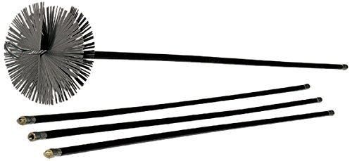 Vigor Blinky 40840-30 Kit Spazzacamino con 6 Canne da 140 cm, Diametro 30 cm