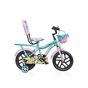 LEADER Buddy Kids Cycle 14T with Training Wheels (SEMI-Assembled) for Boys and Girls Ideal for Age Group 2-5 Years