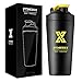 Produktbild PLC020 Shaker Edelstahl Protein Shaker Eiweiß Fitness| Protein Eiweiß Sport Bottle (700ml Black)